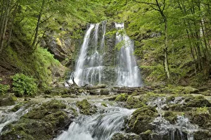 Images Dated 27th June 2012: Josefstal waterfall, Schliersee-Neuhaus, Upper Bavaria, Germany, Europe