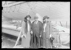 Joseph Baldwin Jr. Posing with His Daughters