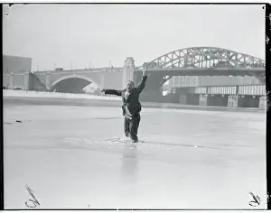 Joseph Braff Falling Through Ice During Experiment