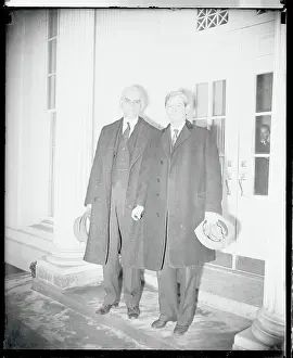 Byrns Prints: Joseph Byrns Standing Next to James Buchanan