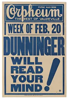 Gado Posters Prints: Joseph Dunninger Poster