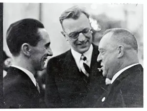 Joseph Goebbels Speaking with Others