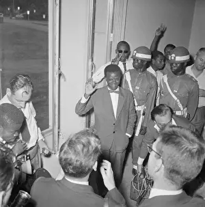Leopoldville Prints: Joseph Ileo Leaving Congolese Senate