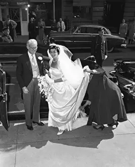 Bridesmaid Prints: Joseph Kennedy with Daughter Jean on Her Wedding Day