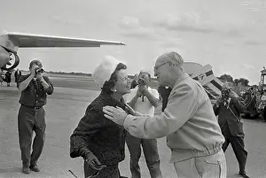 Joseph Kennedy Greeting His Wife Rose