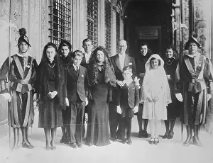 Joseph Kennedy with Wife and Eight Children