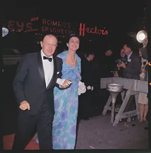 Joseph L Prints: Joseph Mankiewicz and Wife Arriving at Film Premiere