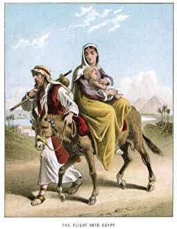 People Traveling Collection: Joseph and Marys Flight into Egypt