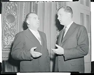 Joseph McCarthy Conferring With His Attorney