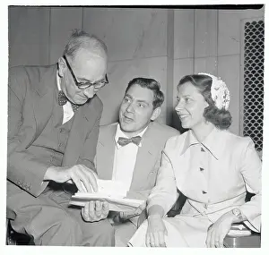 Welch Prints: Joseph N. Welch and Family Members Going over Mail
