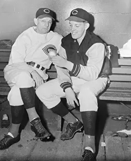 Cincinnati Prints: Joseph Nuxhall with Manager Bill Mckechnie