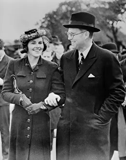 Ambassador Prints: Joseph P. Kennedy With Daughter, Rosemary