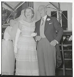 Joseph P. Kennedy Escorting his Daughter