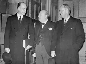 Ambassador Prints: Joseph P. Kennedy and Sumner Welles Saying Goodbye to Winston Churchill