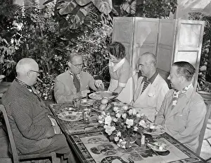 Joseph Patrick Kennedy and Friends Eating a Meal