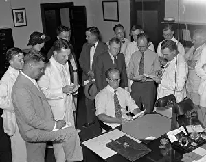 Joseph Patrick Kennedy Meeting with Press