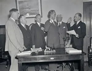 Joseph Patrick Kennedy Being Sworn in as Maritime Commissioner