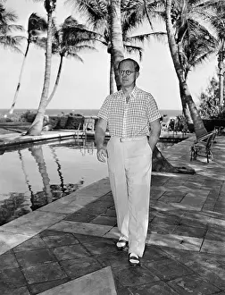 Joseph Patrick Kennedy Walking Outside Home