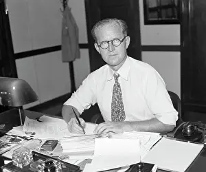 Ambassador Prints: Joseph P.Kennedy Seated At His Desk