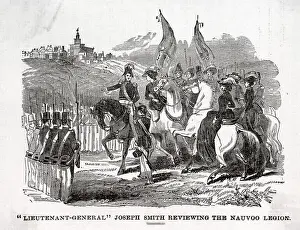 Joseph Smith Reviewing Soldiers (Illus.)