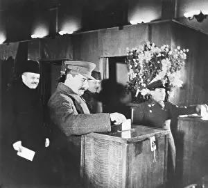 Premier Prints: Joseph Stalin Casting His Ballot
