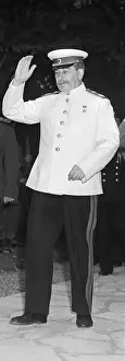Joseph Stalin Saluting at Major Dinner