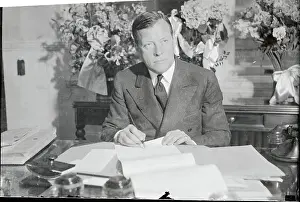 Joseph V Prints: Joseph V. McKee at Desk