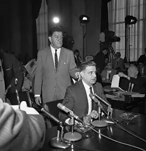 Joseph Valachi and James McShane in Courtroom