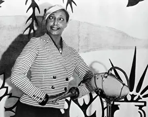 Eyes Crossed Prints: Josephine Baker Crossing Eyes During Rehearsal