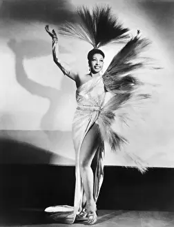 Josephine Baker in Feathered Gown