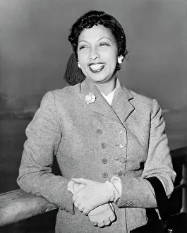 Multiethnic Prints: Josephine Baker Waist Up, Smiling