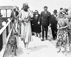 Leash Prints: Josephine Baker Walking with Baby Leopard