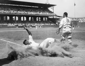Sliding Prints: Josh Gibson Sliding Into Home