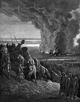Ruined Gallery: Joshua burns the town of Ai