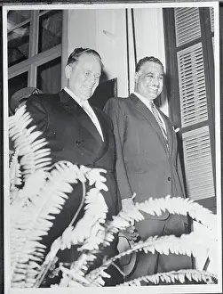 Josip Broz Tito with Gamal Abdul Nasser on Terrace