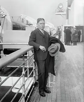 Publisher Prints: Journalist H.L. Mencken Arrives Aboard S.S. Bremen