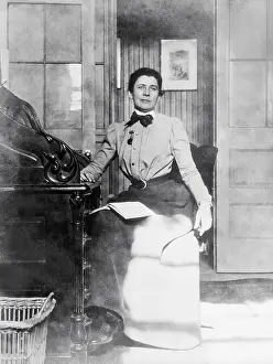 Lecturer Prints: Journalist Ida Minerva Tarbell at Her Desk