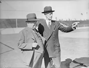 Journalist James C. Isaminger and Philadelphia Athletics Manager Connie Mack