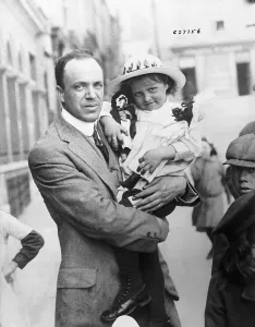 Disaster Prints: Journalist and Little Girl Rescued from the Lusitania