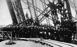 Partnership Prints: Journalists Touring Eiffel Tower