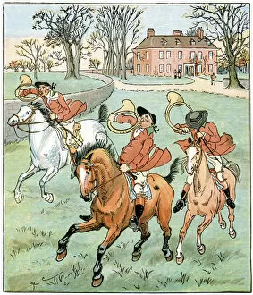 Horseback Riding Collection: The Three Jovial Huntsmen; a hunting they did go