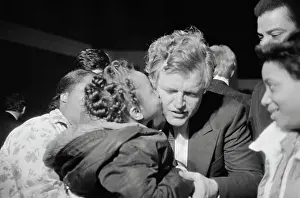 Joy Moss Kissing Edward M. Kennedy