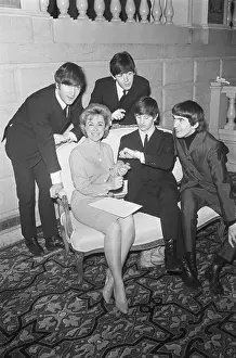 Psychiatrist Prints: Joyce Brothers With The Beatles