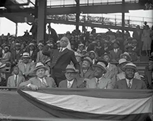 J.P. Artis Throws Out First Ball to Open East-West Colored League