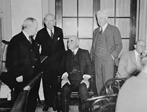 John W Prints: J.P. Morgan with Colleagues