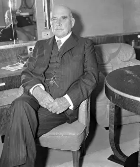 J.P. Morgan, Jr. Sitting Aboard Ship