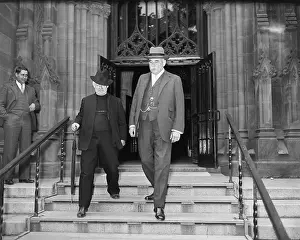 Exiting Prints: J.P. Morgan Leaving Church