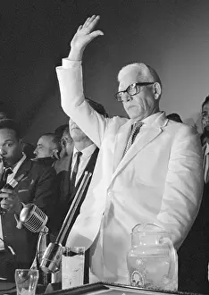 Juan Bosch Waving His Hand