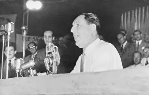 Juan D. Peron Giving Speech