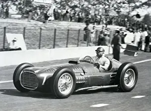 Motion Blur Prints: Juan Manuel Fangio Warming Up Race Car